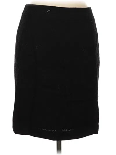 Pre-owned Talbots Wool Skirt In Black