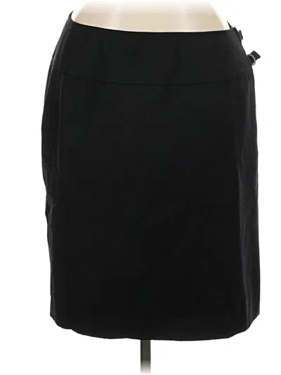 Pre-owned Talbots Wool Skirt In Black