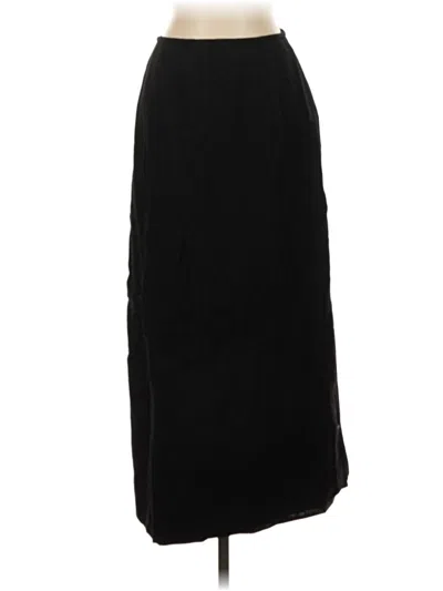 Pre-owned Talbots Wool Skirt In Black