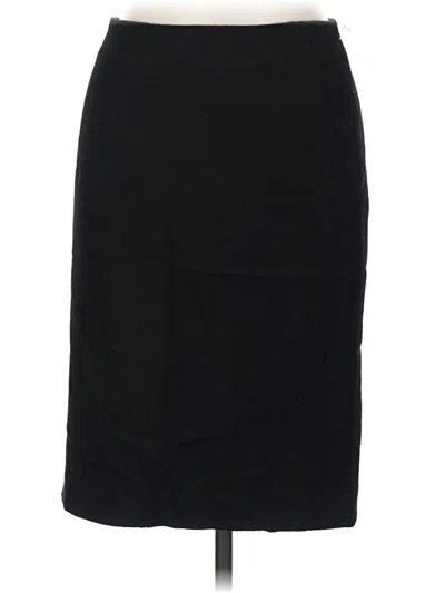 Pre-owned Talbots Wool Skirt In Black