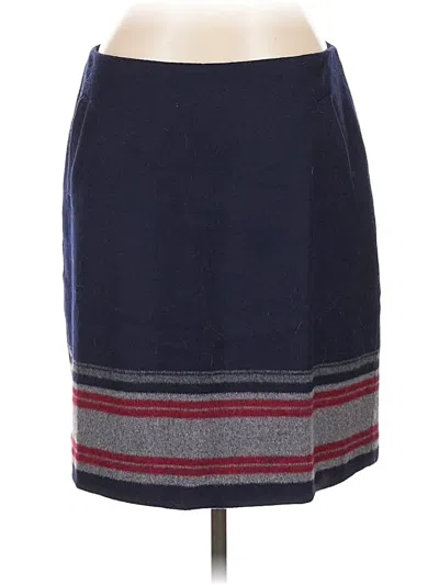 Pre-owned Talbots Wool Skirt In Blue
