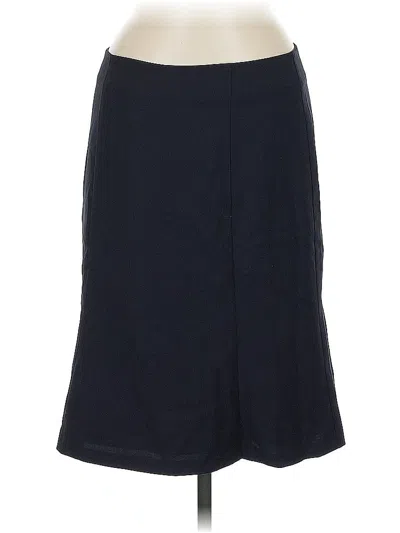 Pre-owned Talbots Wool Skirt In Blue