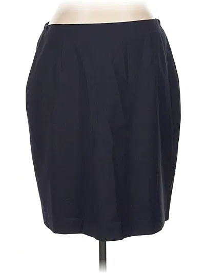 Pre-owned Talbots Wool Skirt In Blue