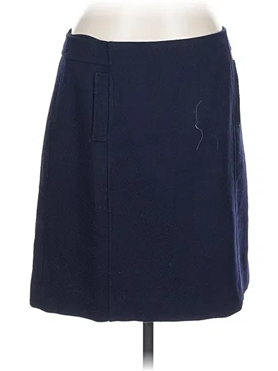 Pre-owned Talbots Wool Skirt In Blue