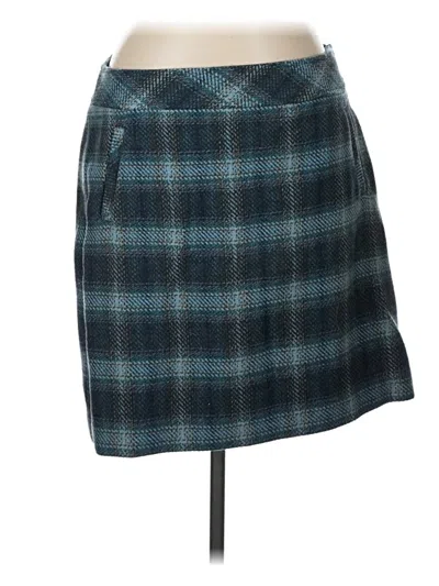 Pre-owned Talbots Wool Skirt In Blue