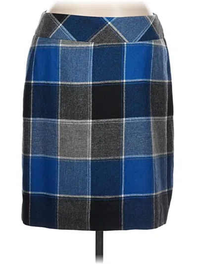 Pre-owned Talbots Wool Skirt In Blue