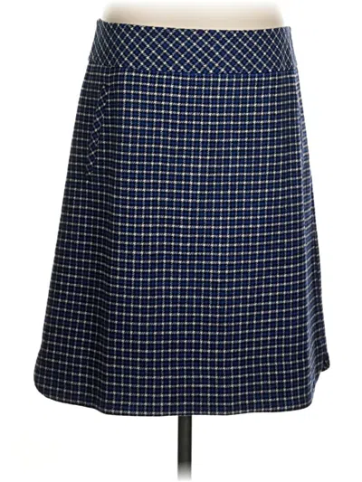 Pre-owned Talbots Wool Skirt In Blue