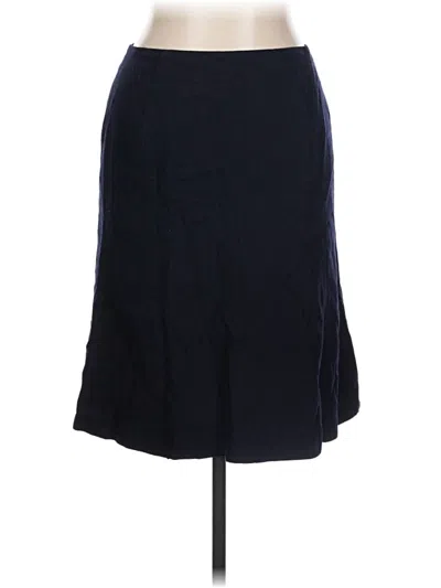 Pre-owned Talbots Wool Skirt In Blue
