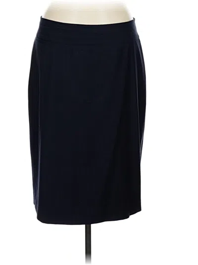 Pre-owned Talbots Wool Skirt In Blue