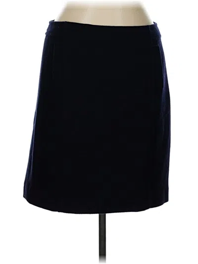 Pre-owned Talbots Wool Skirt In Blue
