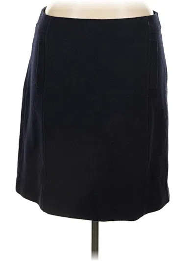 Talbots Wool Skirt In Blue