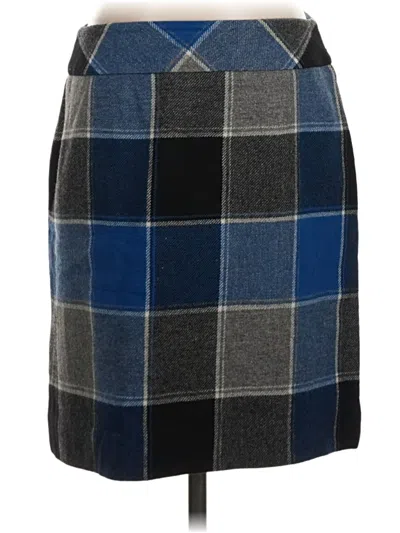 Pre-owned Talbots Wool Skirt In Blue