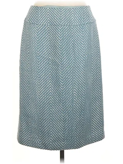 Pre-owned Talbots Wool Skirt In Blue