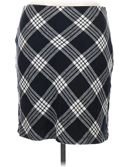 Pre-owned Talbots Wool Skirt In Blue