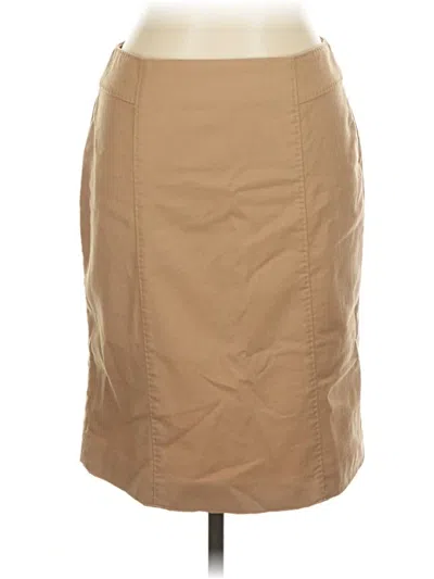 Pre-owned Talbots Wool Skirt In Brown