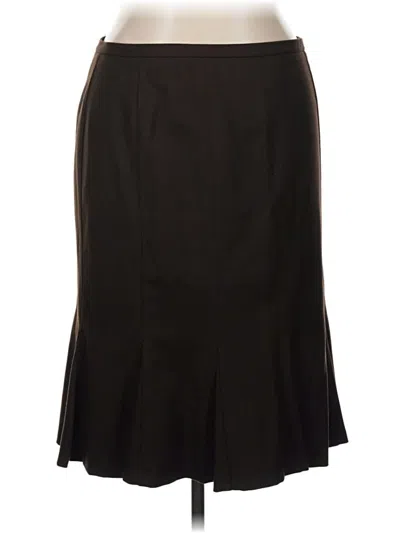 Pre-owned Talbots Wool Skirt In Brown