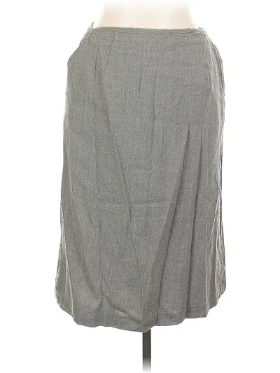 Pre-owned Talbots Wool Skirt In Gray