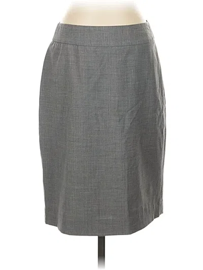 Pre-owned Talbots Wool Skirt In Gray
