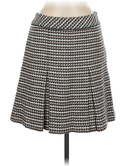 Pre-owned Talbots Wool Skirt In Gray