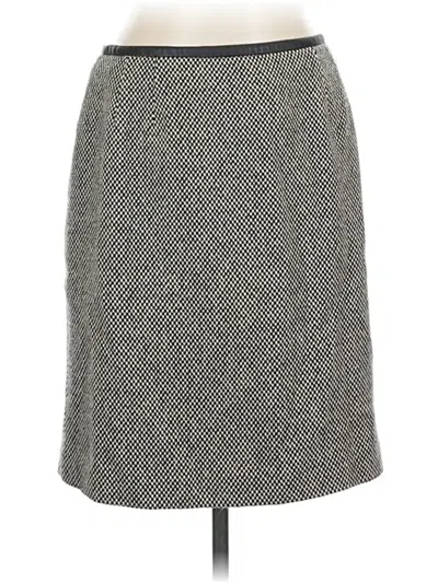 Pre-owned Talbots Wool Skirt In Gray