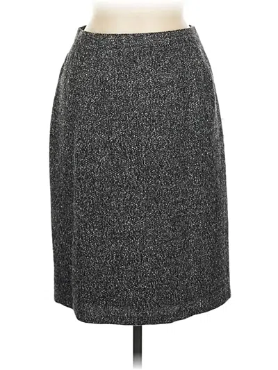 Pre-owned Talbots Wool Skirt In Gray