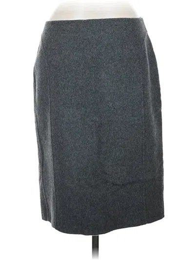 Pre-owned Talbots Wool Skirt In Gray