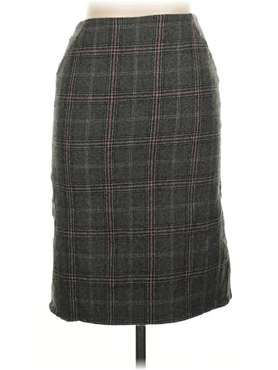 Pre-owned Talbots Wool Skirt In Gray