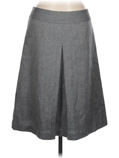 Pre-owned Talbots Wool Skirt In Gray