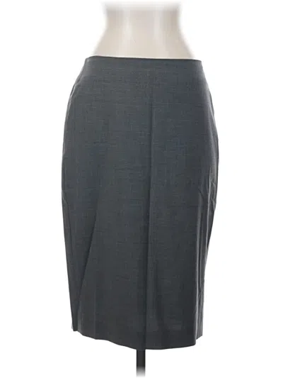Pre-owned Talbots Wool Skirt In Gray