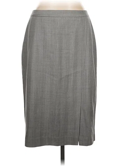 Talbots Wool Skirt In Gray