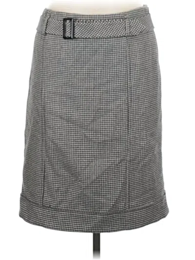 Pre-owned Talbots Wool Skirt In Gray