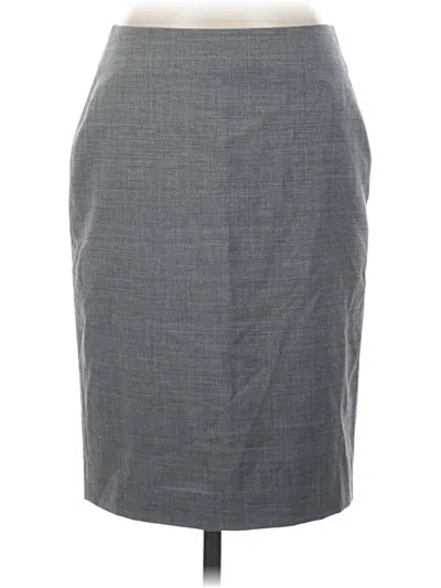 Pre-owned Talbots Wool Skirt In Gray