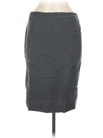 Pre-owned Talbots Wool Skirt In Gray