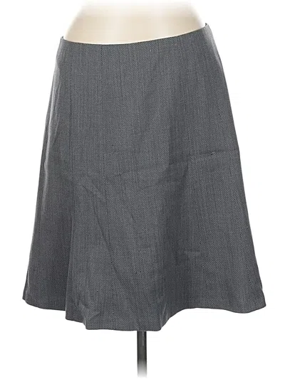 Pre-owned Talbots Wool Skirt In Gray