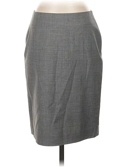 Pre-owned Talbots Wool Skirt In Gray