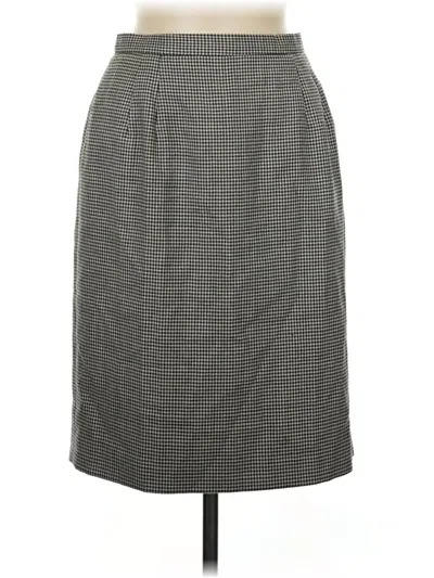 Pre-owned Talbots Wool Skirt In Gray