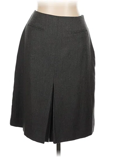 Pre-owned Talbots Wool Skirt In Gray