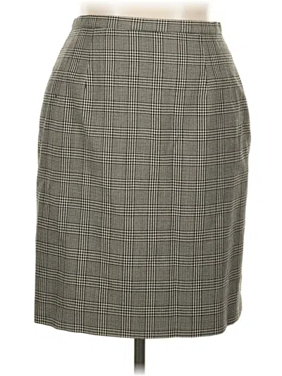 Pre-owned Talbots Wool Skirt In Gray