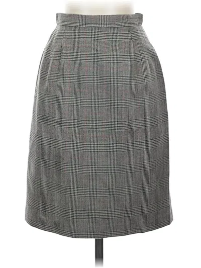 Pre-owned Talbots Wool Skirt In Gray