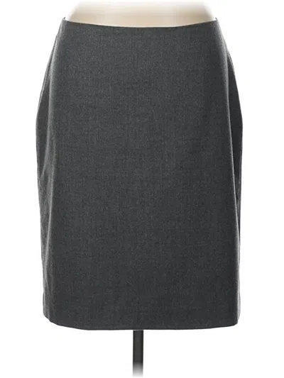Pre-owned Talbots Wool Skirt In Gray