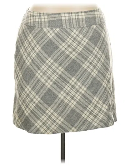 Pre-owned Talbots Wool Skirt In Gray