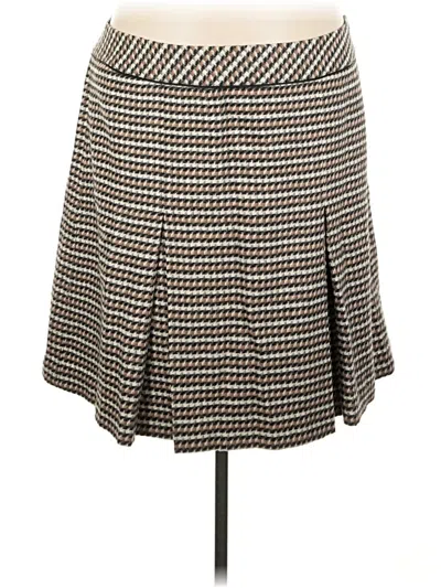 Pre-owned Talbots Wool Skirt In Gray