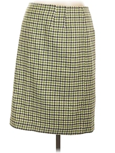 Pre-owned Talbots Wool Skirt In Green