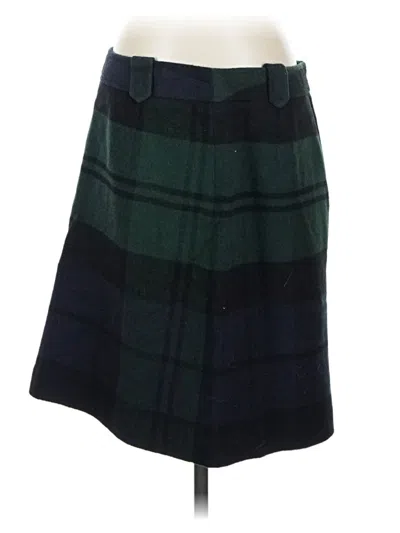 Pre-owned Talbots Wool Skirt In Green