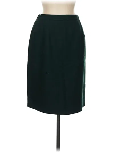 Pre-owned Talbots Wool Skirt In Green