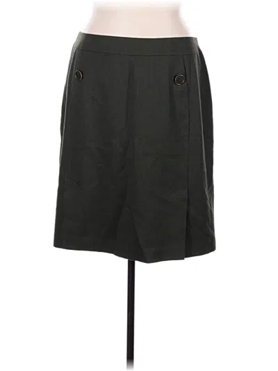 Pre-owned Talbots Wool Skirt In Green