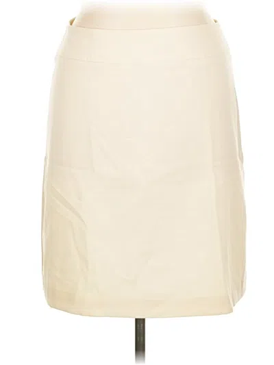Pre-owned Talbots Wool Skirt In Ivory