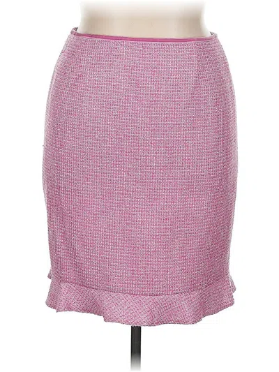 Pre-owned Talbots Wool Skirt In Pink
