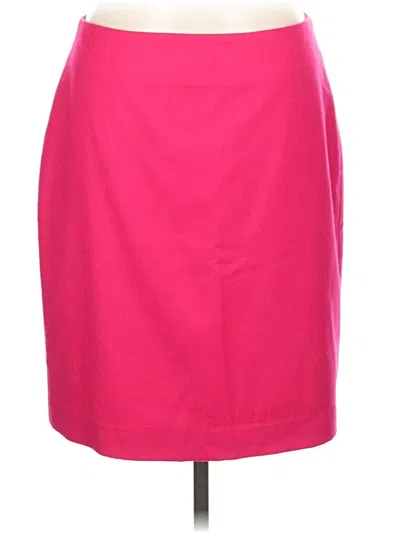 Pre-owned Talbots Wool Skirt In Pink
