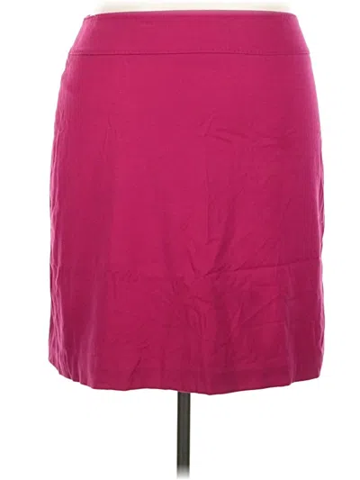 Pre-owned Talbots Wool Skirt In Pink